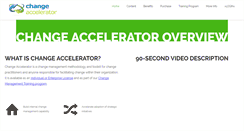 Desktop Screenshot of changeaccelerator.com